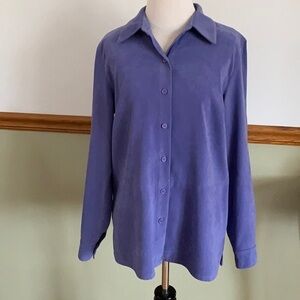 Purple Button-Up Shirt